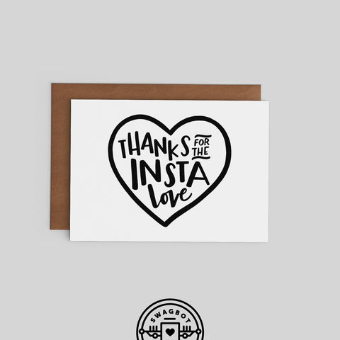 Thanks for the Insta Love Notecard