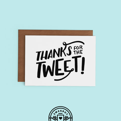 Thanks for the Tweet Notecard